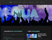 Tablet Screenshot of nuaentertainment.com